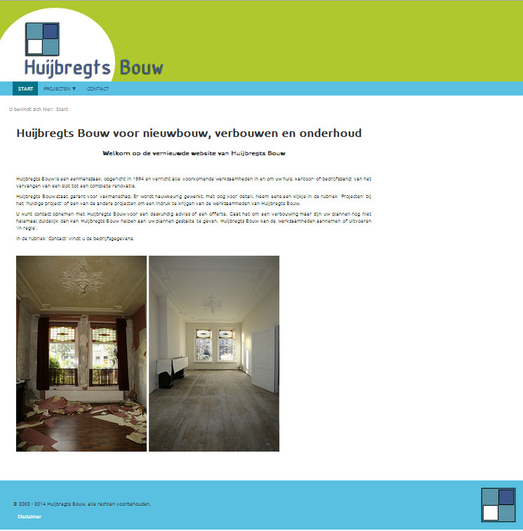 Nieuwe website